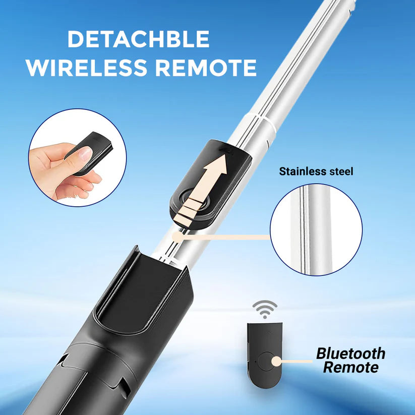 ✨ 2-in-1 Wireless Selfie Stick & Tripod with Remote Control ✨