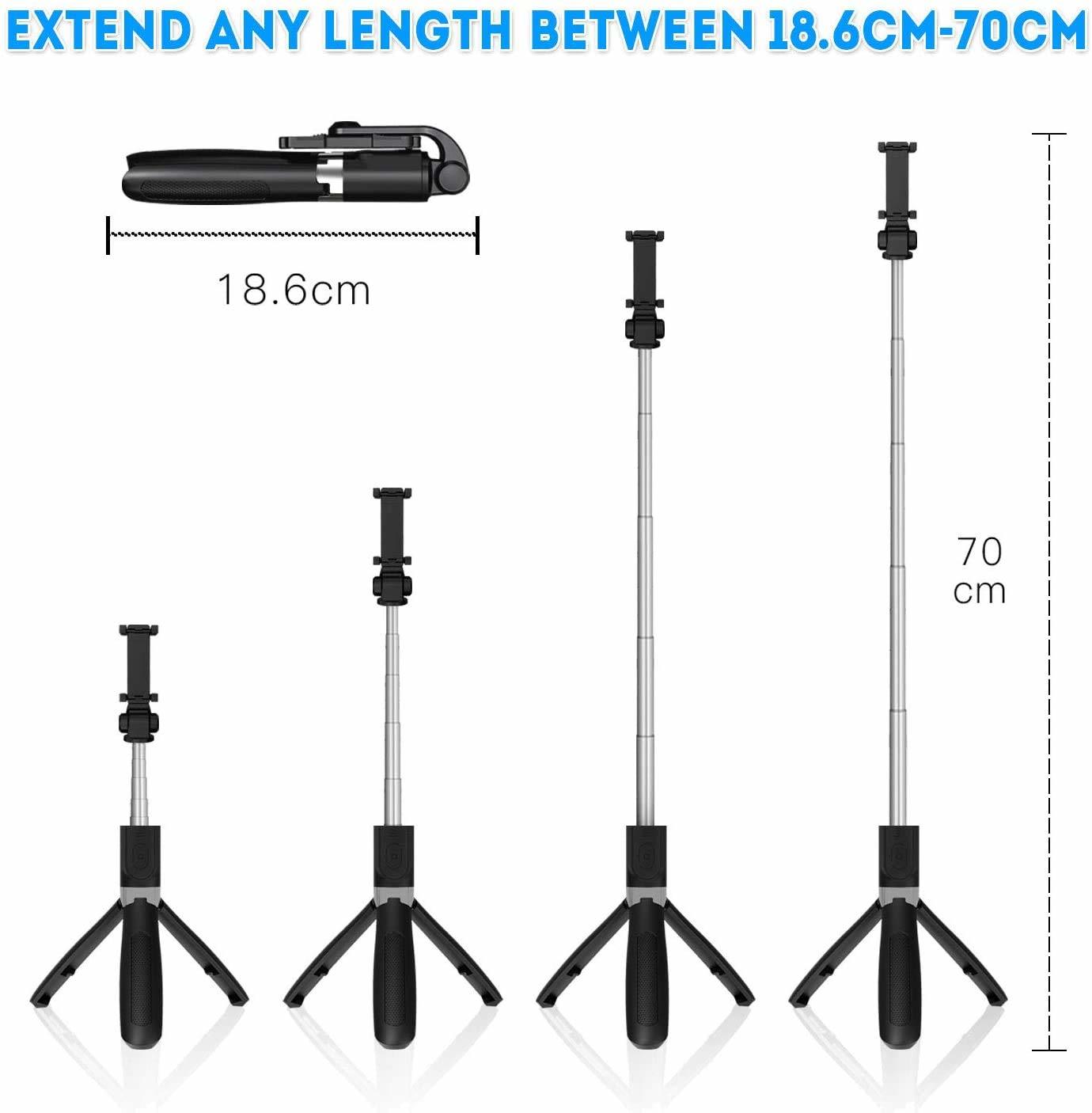 ✨ 2-in-1 Wireless Selfie Stick & Tripod with Remote Control ✨